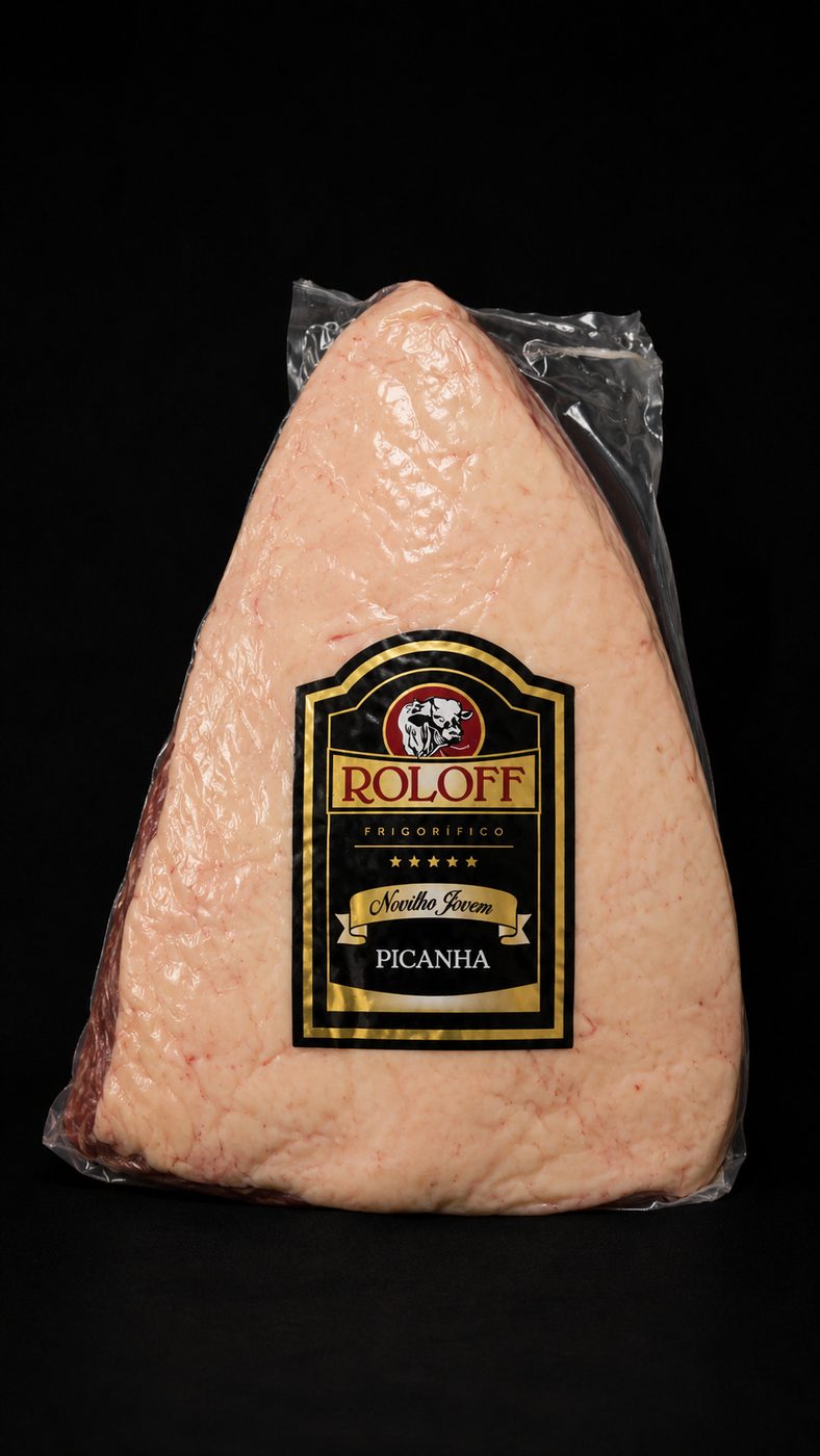 Picanha Roloff embalada a vácuo