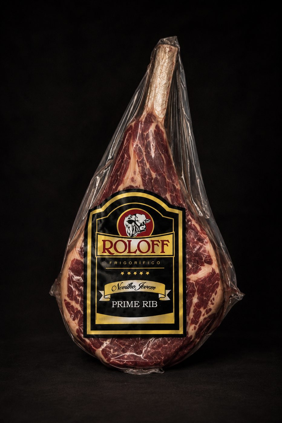 Prime Rib Roloff embalada a vácuo