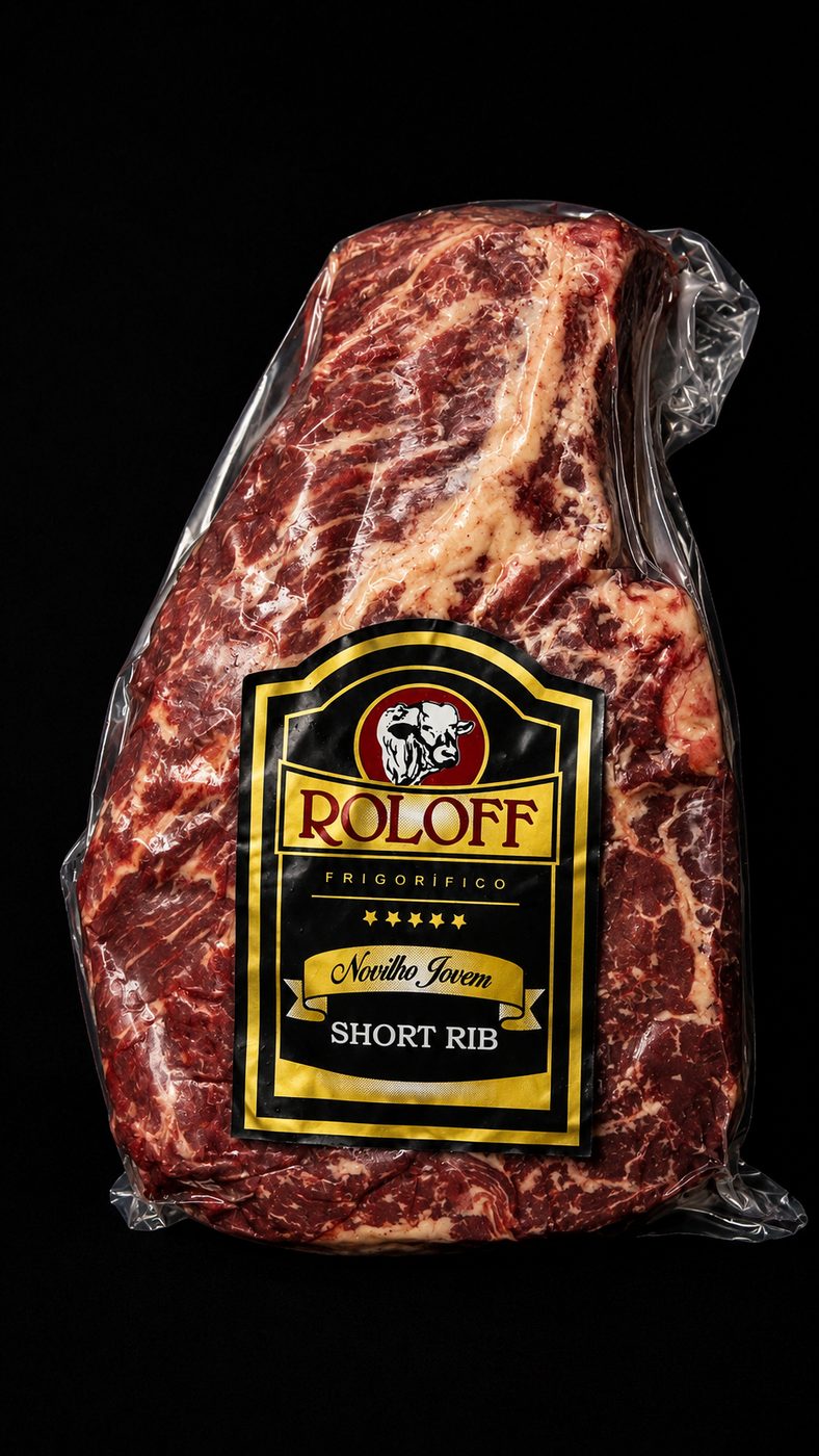Short Rib Roloff embalada a vácuo